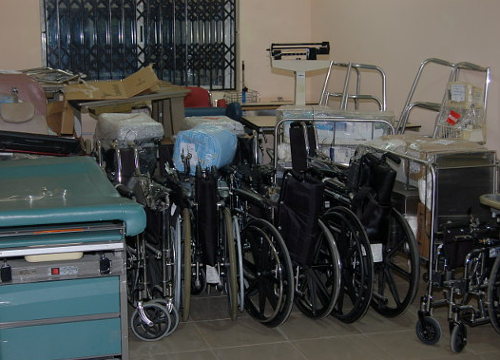 Donated medical equipment