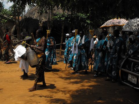 Procession to Atsyiame Festival Grounds