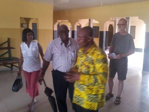 Delegates Inspecting the Clinic Facility