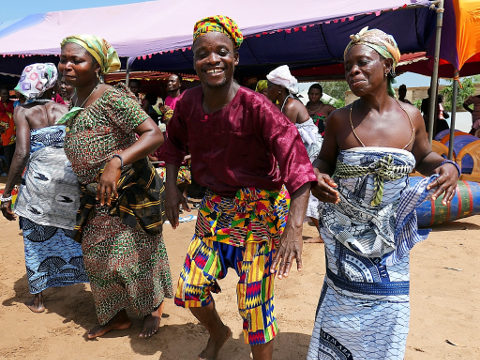 Dancers at the Atsyiame Festival