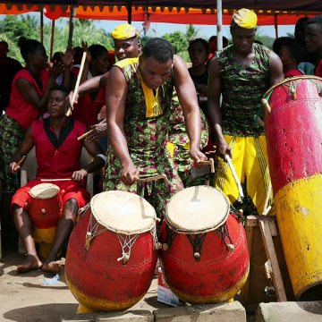 Drummers at the 2018 Atsyiame Festival