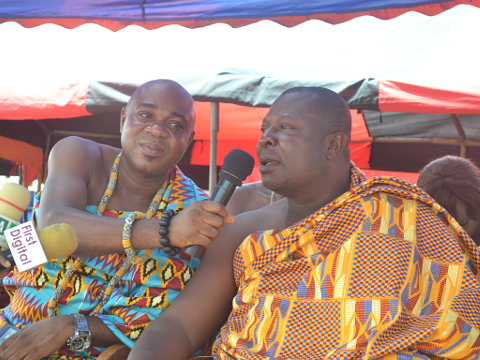 Chairman Torgbui Adzonugaga Amenya Fiti V, paramount chief of the Aflao traditional area